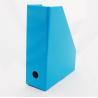 Buy cheap Corrugated Collapsibile EN71 Flat 340mm Desktop File Storage Organiser Blue Glossy Lamination from wholesalers