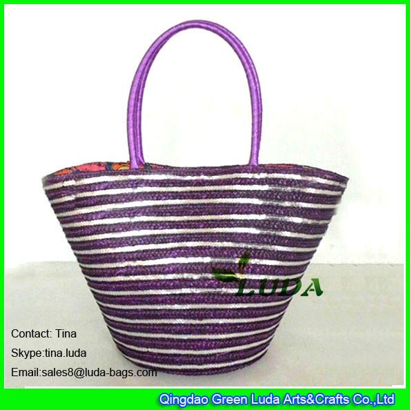Buy cheap LUDA cheap purple handbags cute purses online ladies handmade wheat straw bags from wholesalers