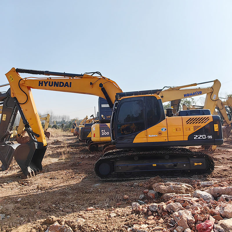 Used Hyundai 220-9s Excavator 1m3 Bucket Capacity Second Hand Hyundai Excavators