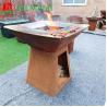 Buy cheap Wood Fuel BBQ Corten Steel Grill Rusty red Color from wholesalers