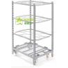 Buy cheap PU Wheel Q235 Display 1900mm Plywood Shelf CC Container from wholesalers