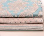 SGS Cream Jacquard Upholstery Fabric Tear Resistant Jacquard Tablecloth Fabric
