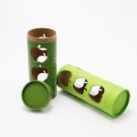 Round Full Color Paper Cans Packaging Apple Christmas Paper Tube
