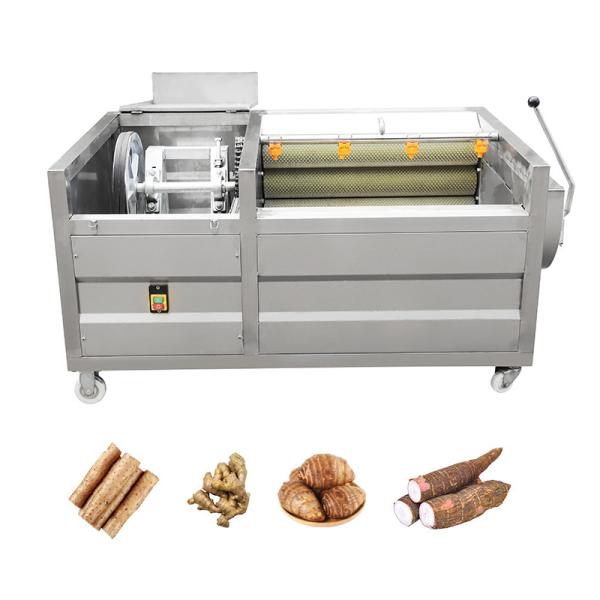 Buy cheap Stainless Steel Brush Roller Electric Potato Peeler Machine 9pcs Rollers 380v Voltage from wholesalers