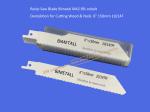 Recip Saw Blade Bimetal M42 8% cobalt Demolition for Cutting Wood & Nails 6"