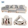 Buy cheap Wooden Frame Multi Functional Sectional Sofa Couch Furniture 3 Seats from wholesalers