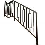 Side Mounted Modern Black Stair Handrail Railing 6061 Aluminum Alloy For Steps