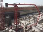 Stable Operation Walking Concrete Placing Boom 36m Boom Radius Minimized Impact