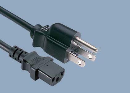 Buy cheap UL CUL CSA 10A 125V 3 Prong NEMA 5-15P IEC C13 American UL Power Cord from wholesalers