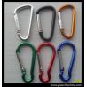 Buy cheap Professional 6cm aluminum carabiner keychain hooks popular logo printed promotional gifts from wholesalers