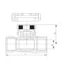 Buy cheap Forged Ball Brass Water Valve Magnetic Lockable Thread End Anti Erosion from wholesalers
