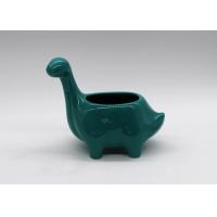 Buy cheap Home Ceramic Tea Coffee And Sugar Canisters Blue Dinosaur Shape Table Decoration product