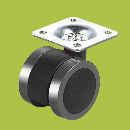 Buy cheap Swivel Top Plate Furniture Caster Double Wheels,PVC Furniture Casters from wholesalers