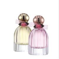 Buy cheap Lantern Shaped Spray Glass Perfume Bottle Cylindrical Vertical Stripe 30ml product