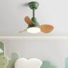 Buy cheap Solid Wood Ceiling Fan 22 inch Silent Fan Pendant Light Variable Frequency from wholesalers