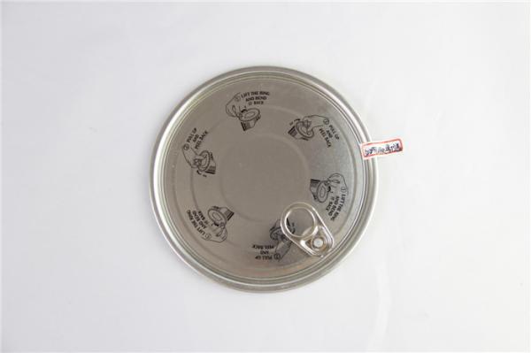 Buy cheap 83.3 mm 401 # Silver composite Tin Can Caps , Full open tin plate EOE from wholesalers