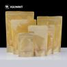 Buy cheap Smell Proof 9 Colors Kraft Paper Pouch Zipper Snack Packing from wholesalers