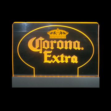 Buy cheap Standing style promotion usage acrylic led edge lit sign from wholesalers