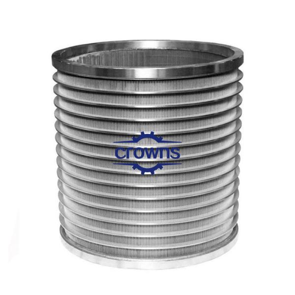 Buy cheap Stainless Steel Wedge Wire Slotted Paper Making Pressure Screen Basket from wholesalers