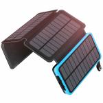 Water Proof Travel Solar Power Bank 20000mah Solar Charger For Mobile Phone