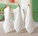 Medical washing gauze 6 layer 100% cotton baby handkerchief saliva tissue baby