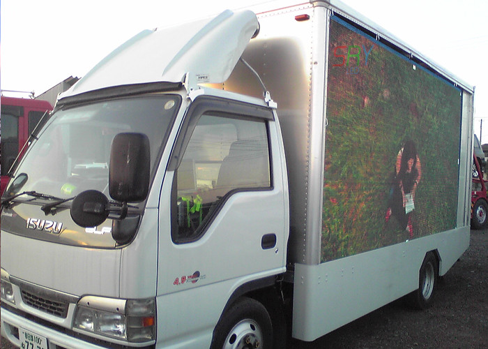 High Flatness Truck Mounted LED Display Screen PH8mm Sharp Image Energy Saving