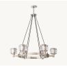 Buy cheap Hardwired Modern Linear Brass Ceiling Chandelier E12 / Candelabra Bulb Base from wholesalers