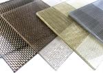 Recycled Bronze Color 70% Glass Laminated Wire Mesh Art Copper Woven