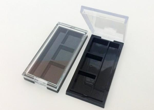 Buy cheap Cosmetic Glitter Eyeshadow Packaging Box Dark Black Sticker Printing from wholesalers