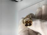Round Diamond Wedding Rings Yellow Gold 18k , Gemstone Engagement Rings With
