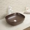 Buy cheap Rectangular Wash Basin Countertop Black Sink Easily Install With Accessories from wholesalers