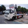 Buy cheap Green Platform DFAC Duolika 5000 KG Flatbed Tow Truck EQ1081 , White Cab from wholesalers
