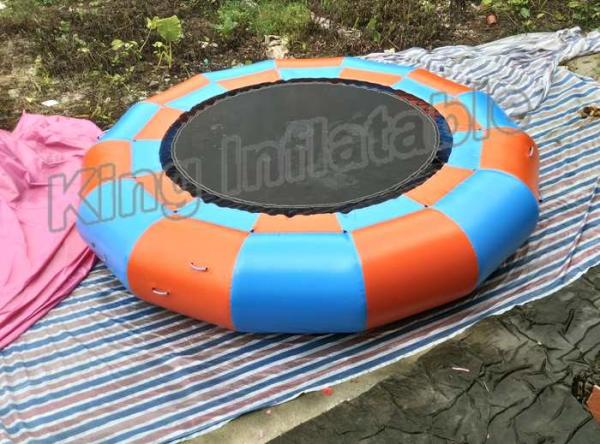 Buy cheap EN14960 Inflatable Water Toy , Giant 5m diameter Inflatable Trampoline Games from wholesalers