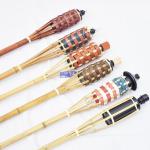 Wicks Covers Natural Bamboo Torch For Garden Lighting, Luau Party