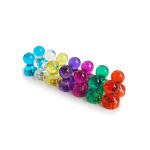 Clear neodymium magnetic push pin small fridge magnets for sale