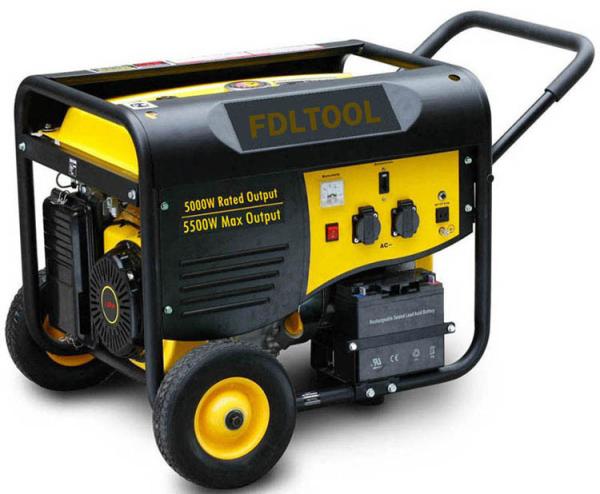 Buy cheap 5.0KVA Gasoline Generator with Handle & Wheels from wholesalers