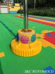 Rotational Moulding Products For Kidengarden , Plastic Seat Made By Rotational