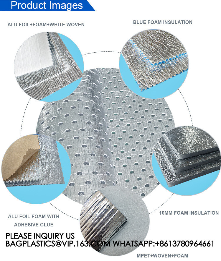Reflective Insulation Roll Foam Core Radiant Barrier Garage Door Foam Insulation