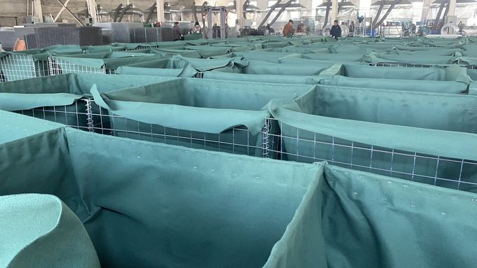Top Sale Explosion Proof 76.2x76.2mm Hot Dipped Galvanized Container Defense Barrier Gabion 5