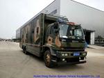 Camouflage Mobile Workshop Truck , Isuzu FVZ Outdoor Caravan With Sleep Bed