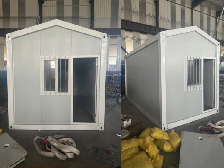 20ft Movable Prefab Modular Office Structure Flat Pack Shipping Container House Simple Modern Style Steel Corner Casting