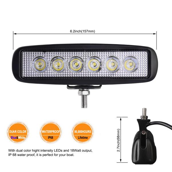 Buy cheap Dual Color 18W 6.2inch LED Spreader Lights from wholesalers
