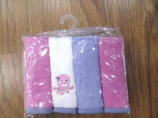 Buy cheap 4Pk soft baby face cloth from wholesalers