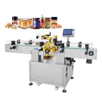 Buy cheap Automatic flat round Square Plastic Glass bottle adhesive sticker double side product