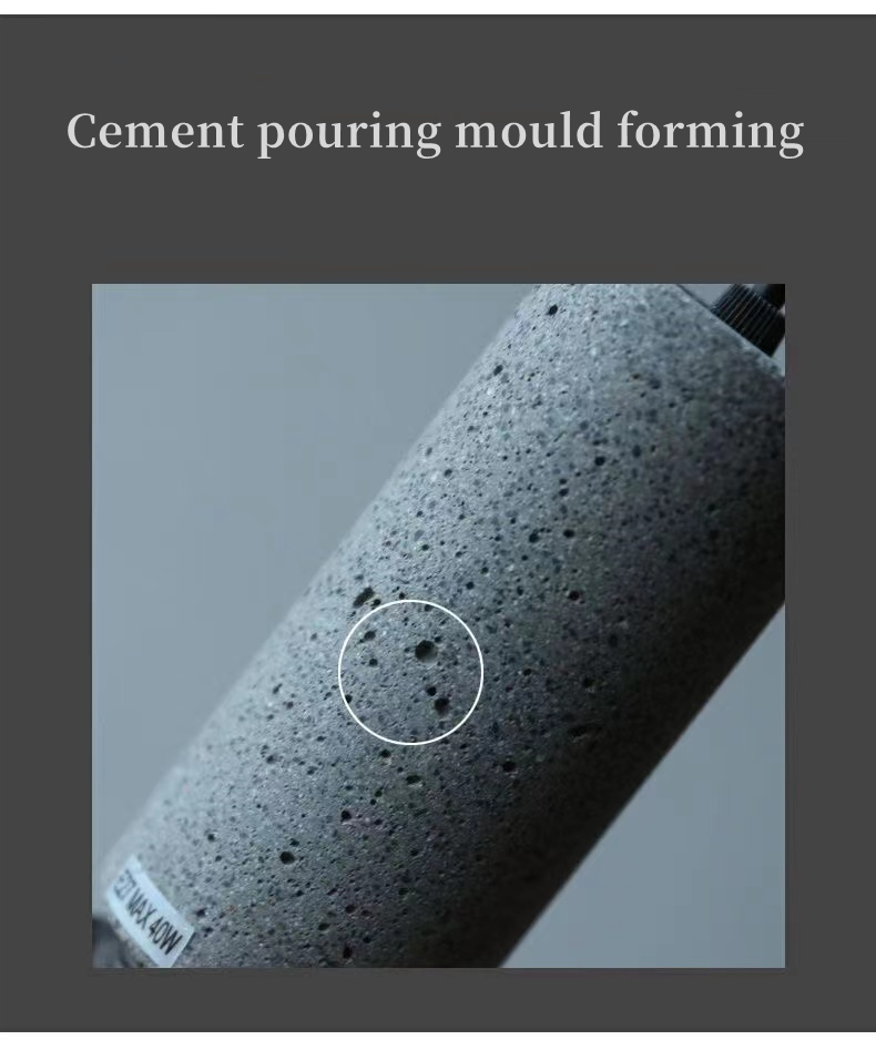 Industrial Pendant Lights Interior Iron Lampshade Bar Table living room Cement Pendant Lights(WH-VP-181)