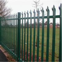 Buy cheap Green Hot Dipped Galvanized Europe Palisade Fence for Park product