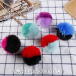 Wholesale Colorful Fake Rabbit Fur DIY Multicolored Pom Pom Ball For Handbag