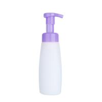 Buy cheap 300ml White Plastic Empty Foaming Pump Bottle With Pink Head Smooth product