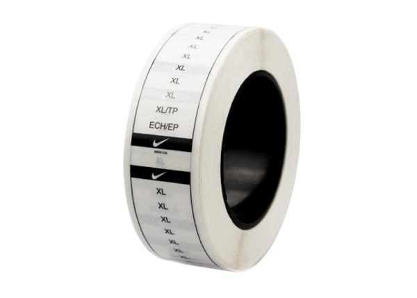 Buy cheap Size Custom Adhesive Labels And Size Stickers For Clothing Tag On A Roll from wholesalers