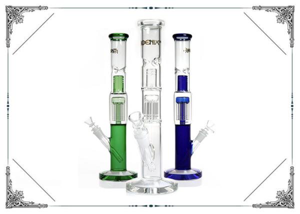 Buy cheap 8 Arms Perc Glass Water Pipe With Splash Guard Straight Tube from wholesalers